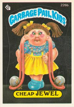 1986 Topps Garbage Pail Kids Series 6 #226b Cheap Jewel Front
