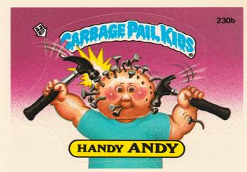 1986 Topps Garbage Pail Kids Series 6 #230b Handy Andy Front