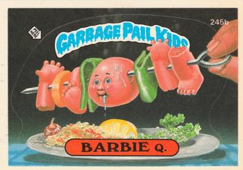 1986 Topps Garbage Pail Kids Series 6 #245b Barbie Q. Front