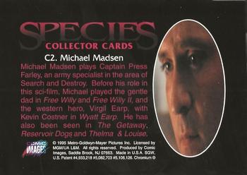 1995 Comic Images Species - Superstars Chromium #C2 Michael Madsen Back