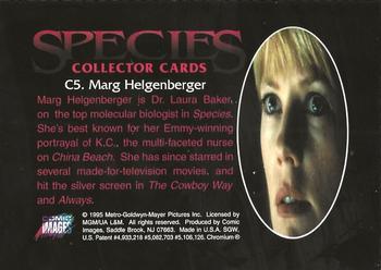1995 Comic Images Species - Superstars Chromium #C5 Marg Helgenberger Back