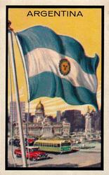 1963 Topps Flags Midgee #3 Argentina Front