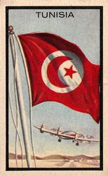 1963 Topps Flags Midgee #90 Tunisia Front