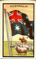 1963 Topps Flags Midgee #4 Australia Front