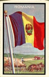 1963 Topps Flags Midgee #76 Romania Front