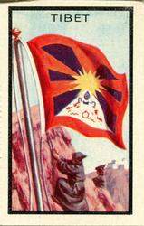 1963 Topps Flags Midgee #88 Tibet Front