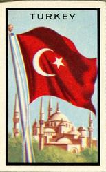 1963 Topps Flags Midgee #91 Turkey Front