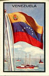 1963 Topps Flags Midgee #95 Venezuela Front