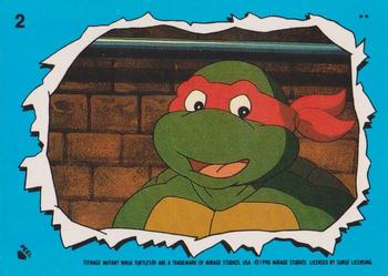 1989 Topps Teenage Mutant Ninja Turtles - Stickers (Series Two) #2 Raphael Front