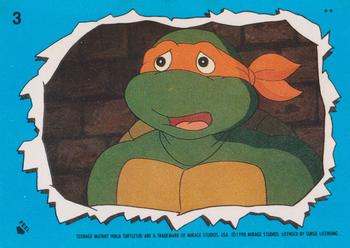 1989 Topps Teenage Mutant Ninja Turtles - Stickers (Series Two) #3 Michaelangelo Front