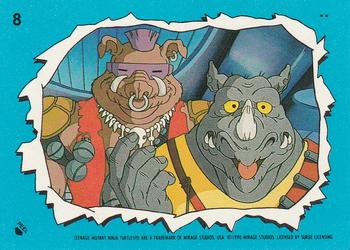 1989 Topps Teenage Mutant Ninja Turtles - Stickers (Series Two) #8 Bebop / Rocksteady Front
