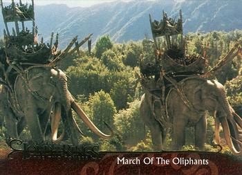 2003 Topps Lord of the Rings: The Two Towers Update #123 March of The Oliphants Front