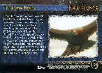 2004 Topps Lord of the Rings: The Return of the King Update #154 The Great Eagles Back