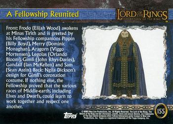 2004 Topps Lord of the Rings: The Return of the King Update #155 A Fellowship Reunited Back