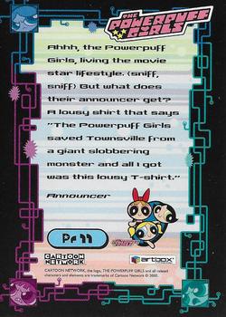 2000 ArtBox Powerpuff Girls 1 - Silver Foil #Pr11 Movie Stars: We Fight Crime, That's What We Do! Back