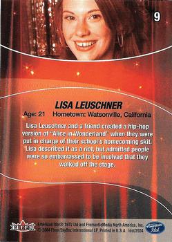 2004 Fleer American Idol Season 3 - Gold #9 Lisa Leuschner Back