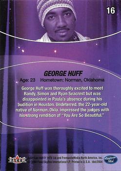 2004 Fleer American Idol Season 3 - Gold #16 George Huff Back