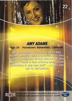 2004 Fleer American Idol Season 3 - Gold #22 Amy Adams Back