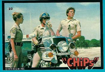 1979 Donruss CHiPs Patrol #22 Clark, Ponch and Baricza Front