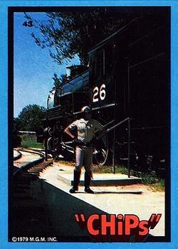 1979 Donruss CHiPs Patrol #43 Ponch (train) Front