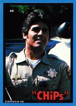 1979 Donruss CHiPs Patrol #48 Ponch (closeup) Front