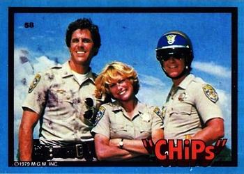 1979 Donruss CHiPs Patrol #58 Baricza, Clark and Jon Front