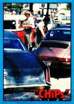 1979 Donruss CHiPs Patrol #60 Jon and Ponch (Porsche) Front