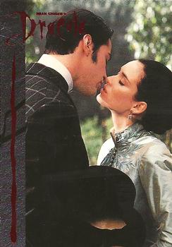 1992 Topps Bram Stoker's Dracula #12 Jonathan Harker bids his fiancee Mina f Front