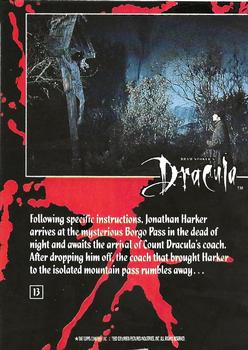 1992 Topps Bram Stoker's Dracula #13 Following specific instructions, Jonath Back