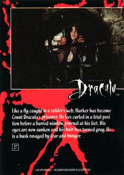 1992 Topps Bram Stoker's Dracula #27 Like a fly caught in a spider's web, Ha Back