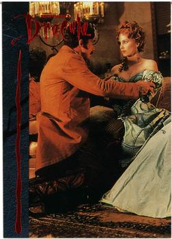 1992 Topps Bram Stoker's Dracula #37 Lucy's relationship with Dracula is beg Front
