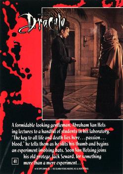 1992 Topps Bram Stoker's Dracula #41 A formidable-looking gentleman, Abraham Back