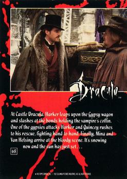 1992 Topps Bram Stoker's Dracula #68 At Castle Dracula, Harker leaps upon th Back