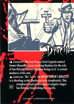1992 Topps Bram Stoker's Dracula #80 Director Francis Ford Coppola wanted fo Back