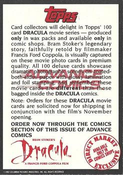 1992 Topps Bram Stoker's Dracula #NNO Werewolf Back
