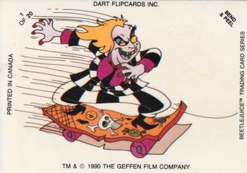 1990 Dart Beetlejuice - Glow-in-the-Dark Stickers #1 No title sticker number 1 Front