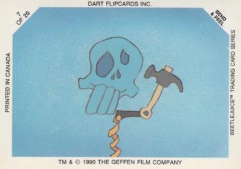 1990 Dart Beetlejuice - Glow-in-the-Dark Stickers #7 No title sticker number 7 Front