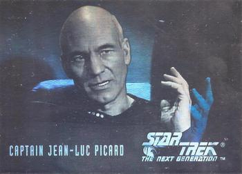 1994 SkyBox Star Trek: The Next Generation Season 1 - Holograms #HG1 Captain Jean-Luc Picard Front