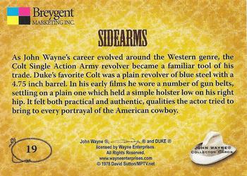 2005 Breygent John Wayne #19 Sidearms Back