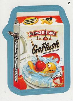 2013 Topps Wacky Packages All-New Series 11 #2 Plunger Farm Go Flush Front
