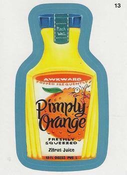 2013 Topps Wacky Packages All-New Series 11 #13 Pimply Orange Zitrus Juice Front