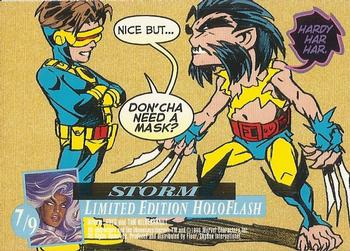 1996 Ultra X-Men Wolverine - Holoflash Foil #7 Storm Back