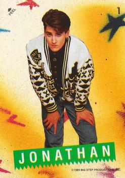 1989 Topps New Kids on the Block - Stickers #1 Jonathan Front
