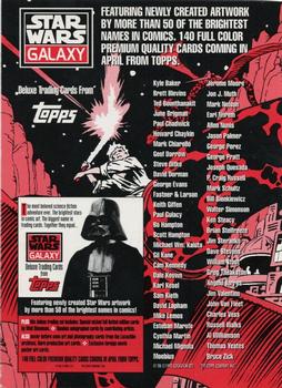 1993 Topps Star Wars Galaxy - Promos #NNO Jabba the Hutt / Obi-Wan Kenobi / Darth Vader Back