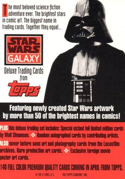 1993 Topps Star Wars Galaxy - Promos #NNO Dengar / Boba Fett Back