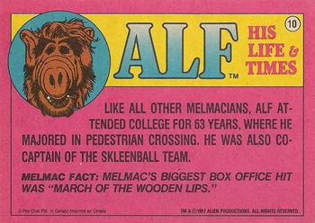 1987 O-Pee-Chee Alf #10 Hi, Honey, I'm home. Back