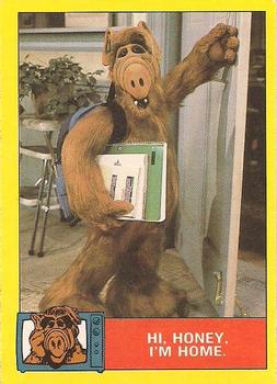 1987 O-Pee-Chee Alf #10 Hi, Honey, I'm home. Front