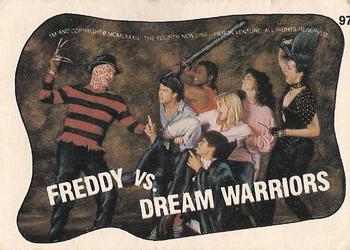1988 O-Pee-Chee Fright Flicks #97 Freddy vs. Dream Warriors Front