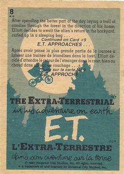 1982 O-Pee-Chee E.T. The Extraterrestrial #8 The Vigil Back
