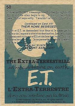 1982 O-Pee-Chee E.T. The Extraterrestrial #50 Did They Hear You? Back